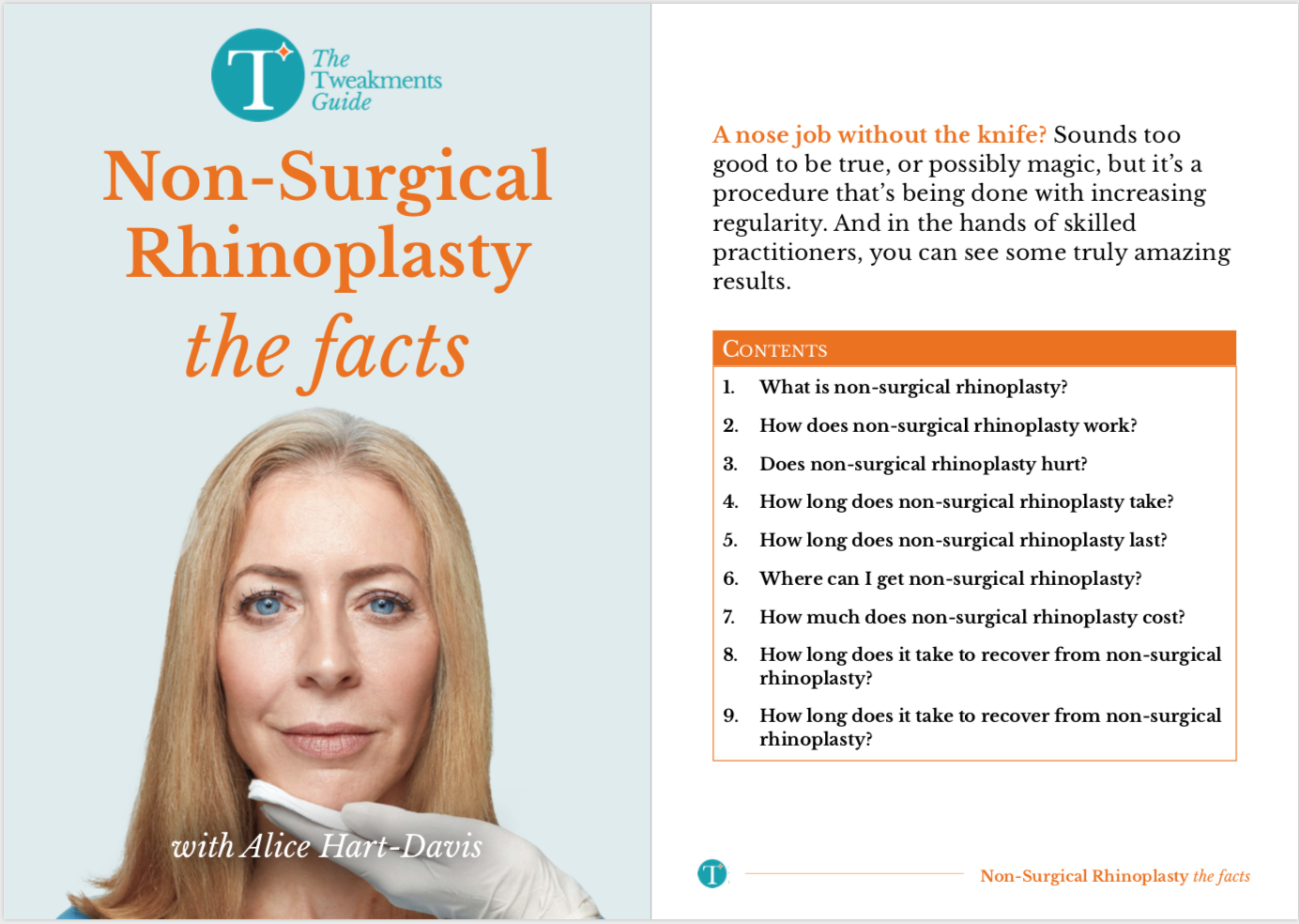 Non-surgical rhinoplasty factsheet